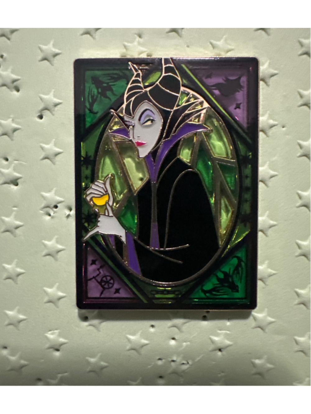 HKDL Pin Trading Carnival 2026 Maleficent Stained Glass LE 600 Villain Dragon